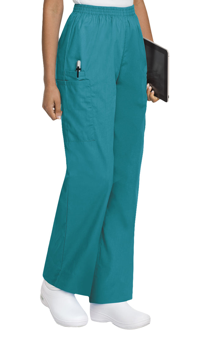 Landau Women's Cargo Pant Scrub Zone Teal