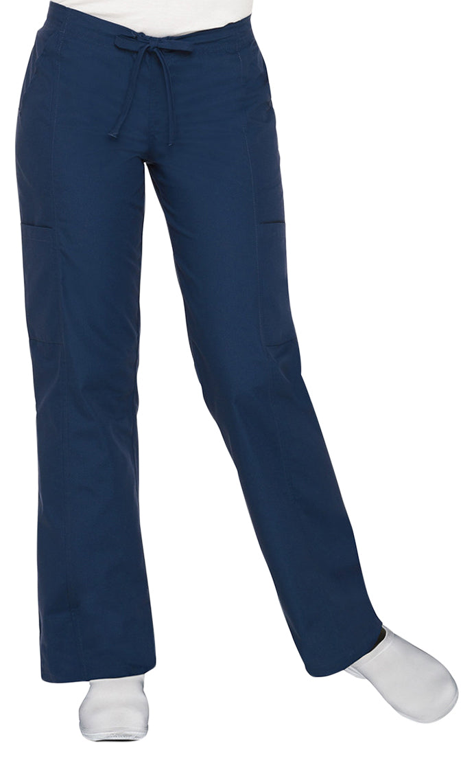 Landau Women's Modern Dual-Pocket Cargo Pant Navy Blue
