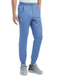 Men's Half Elastic Waistband Jogger Pant Ceil Blue