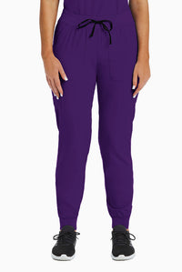 Knit Yoga Waistband Jogger Pant Egg Plant