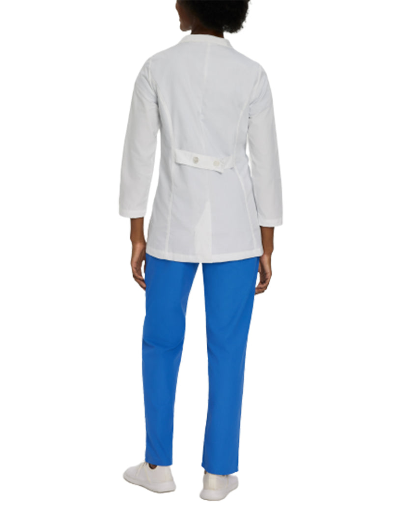 Landau Women's 3-Pocket Consultation Jacket 8726 -White-backview