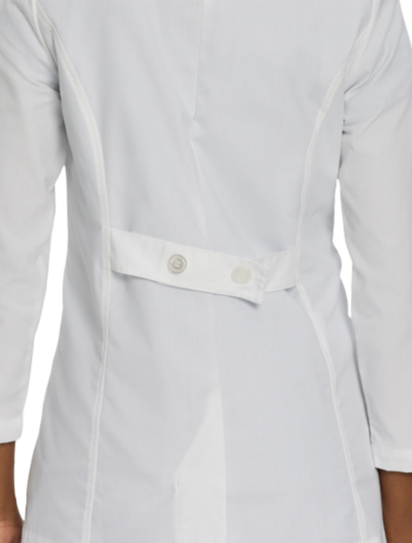 Landau Women's 3-Pocket Consultation Jacket 8726 -White-close backview