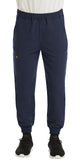 Full Elastic Waistband Jogger Pant Heather Navy