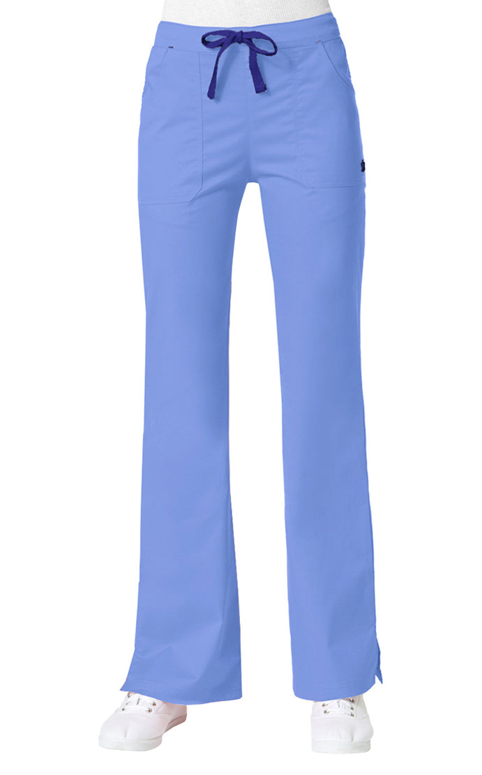 Maevn Women's "Blossom" Multi-Pocket Flare Pant Ceil Blue