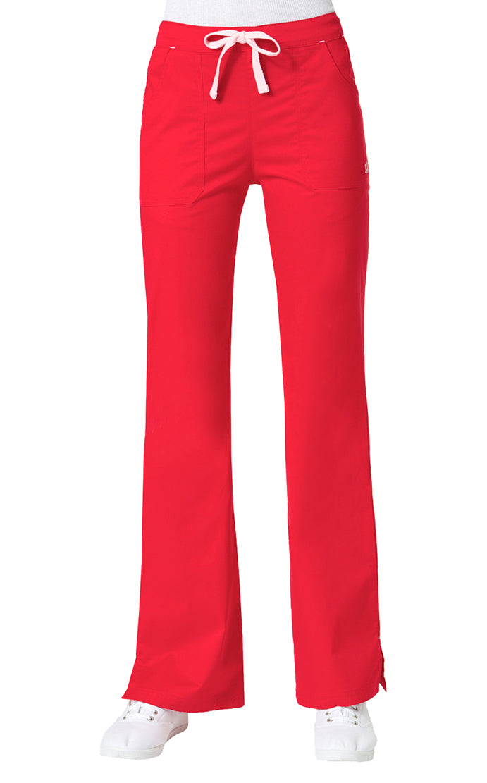 Maevn Women's "Blossom" Multi-Pocket Flare Pant Crimson