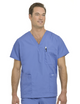 Landau Men's 5-Pocket Scrub Top Ceil