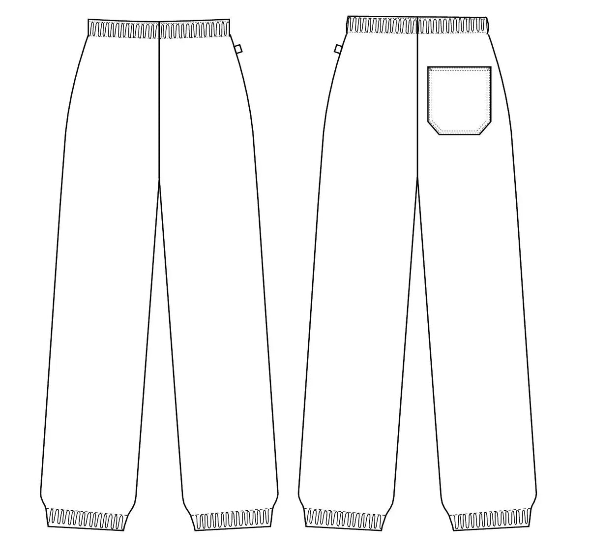 Kentaur Unisex Elastic Jogging Pant Sketch