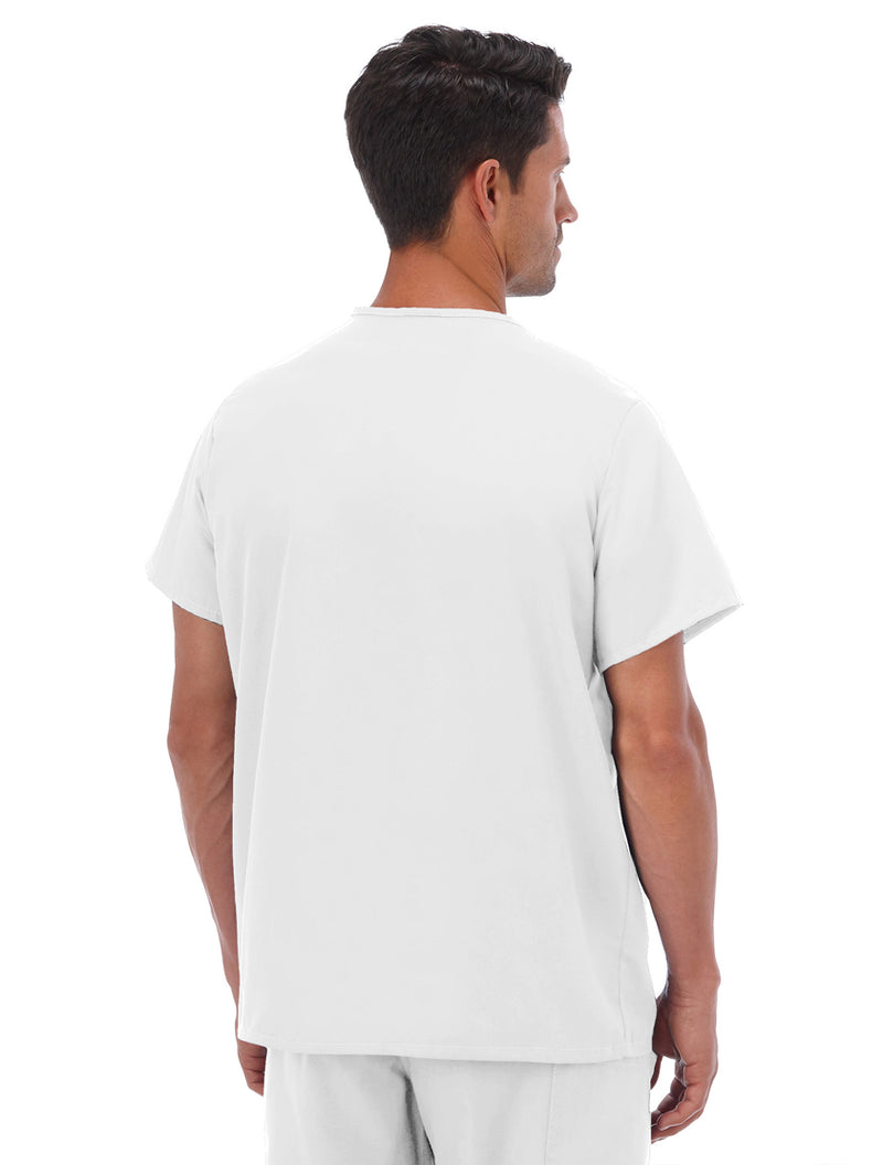 Fundamentals Unisex One Pocket Top - Back White