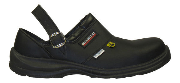 Giasco "Free" Semi Open-Back Leather Medical Shoe Black Side Up 2