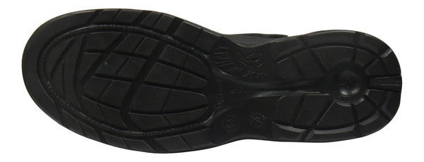 Giasco "Free" Semi Open-Back Leather Work Shoe Black Bottom