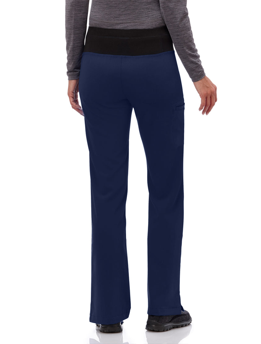Jockey Ladies' Size Medium, High-Rise Yoga Pant, True Navy Blue