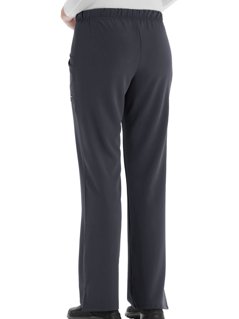 Jockey Ladies Extreme Comfy Pant in Petite & Tall Sizing - Back Charcoal