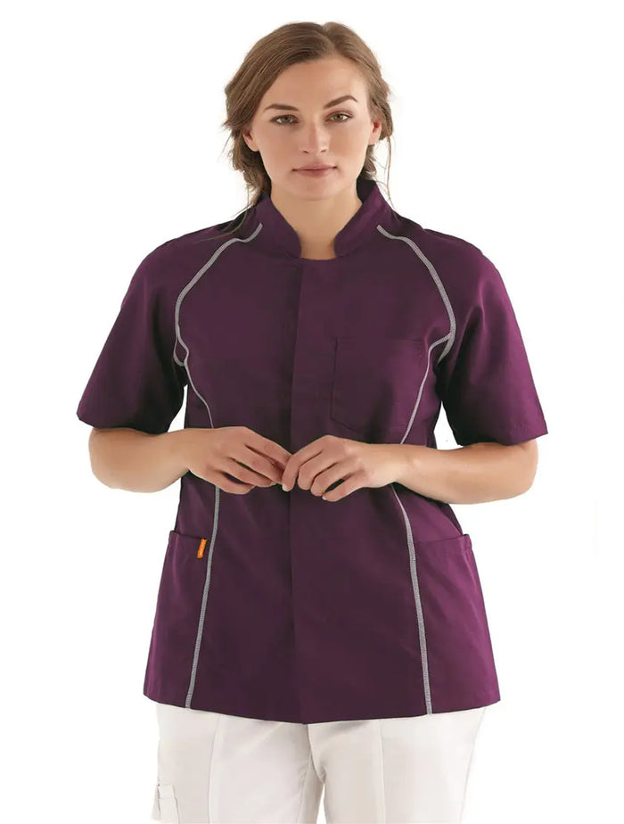 Kentaur Unisex Top w/Stand Up Collar - Fiumara Medical