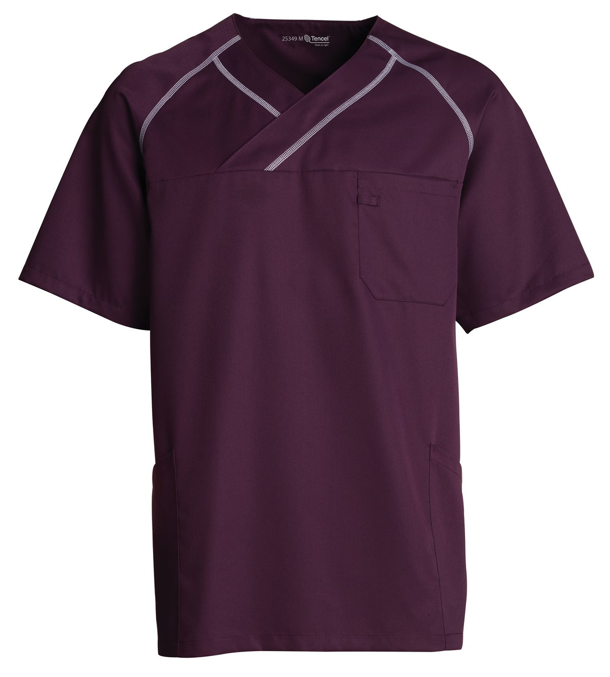  Kentaur Unisex Smock V-NeckTop Cassis