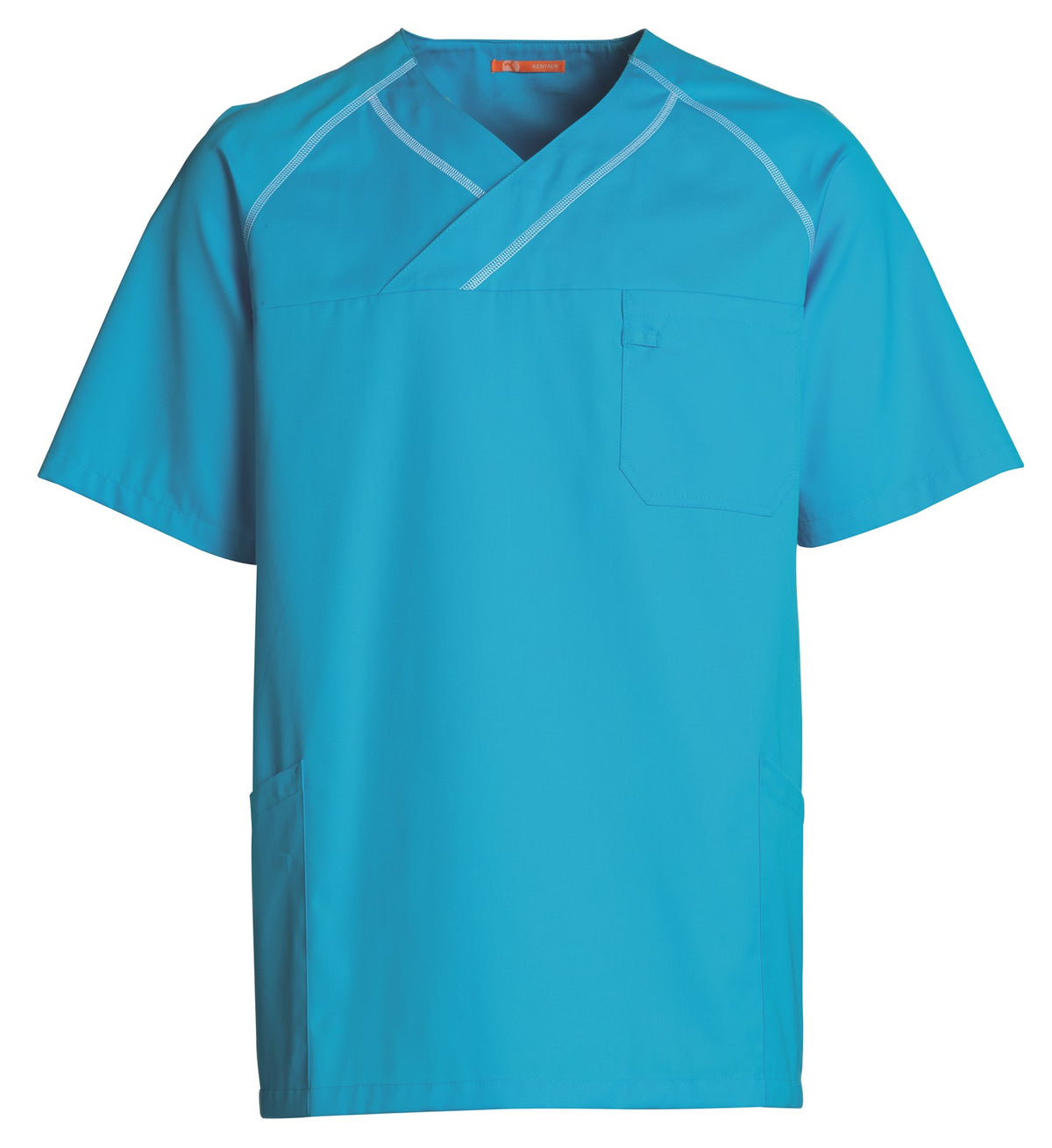 Kentaur Unisex Smock V-NeckTop Turquoise