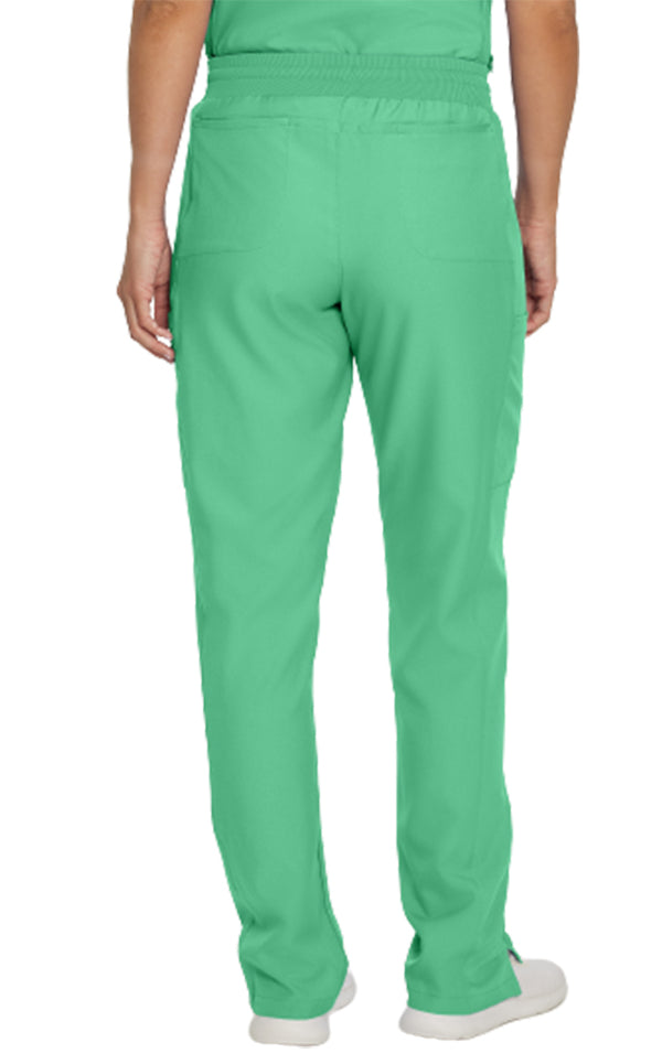 Landau Forward Women's Straight-Leg Cargo Scrub Pants LB400P -Nu Green-Backview