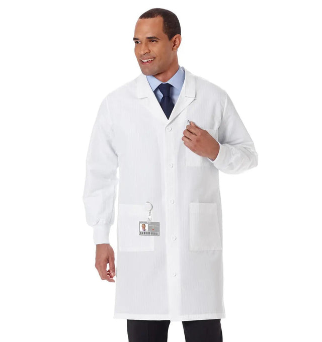 Meta 40" Unisex Fluid Resistant Anti-Static Labcoat-Front