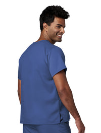 Meta Scrubs 15202 Men's V-Neck Top Royal-front