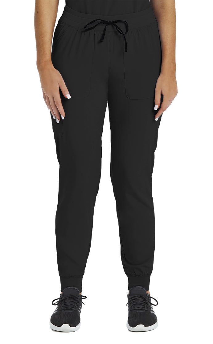 Knit Yoga Waistband Jogger Pant Black