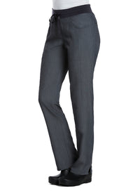  Contrast Yoga Band Pant Heather Grey Left