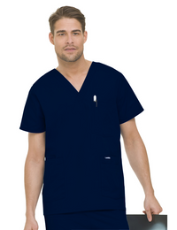 Landau Men's 5-Pocket Scrub Top 7489