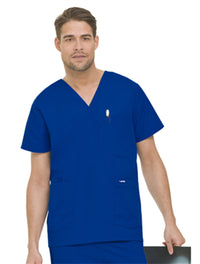 Landau Men's 5-Pocket Scrub Top Royal Blue