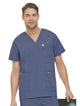 Landau Men's 5-Pocket Scrub Top Steel Grey