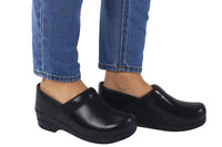 Sanita Addison Women's Cabrio Black Nursing Clog