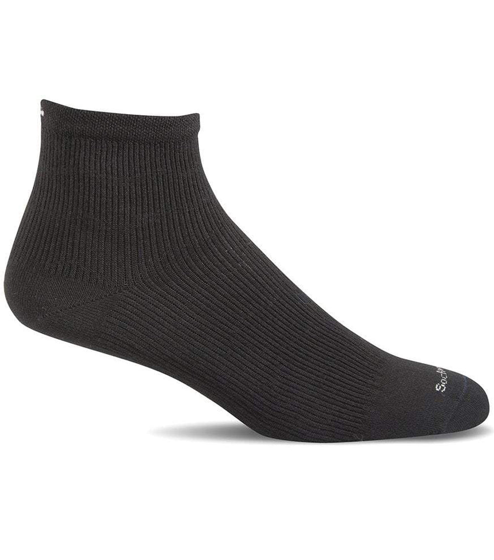 Sockwell Men's Plantar Ease Quarter Compression Socks Black