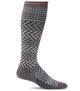 Sockwell Women's Chevron Compression Socks Charcoal