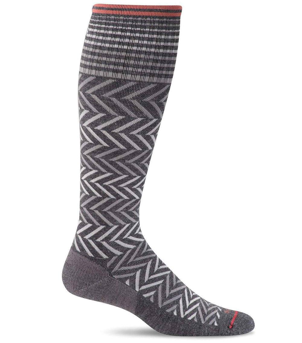Sockwell Women's Chevron Compression Socks Charcoal – Fiumara Medical