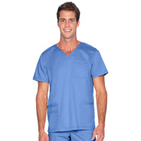 Landau ProFlex Men's 4-Pocket V-Neck Scrub Top 4253 -Ceil-frontview