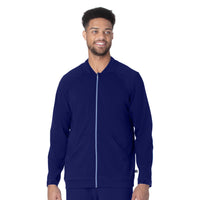 Urbane Impulse Men's Warm-Up Scrub Jacket 9914LKA -True Navy-frontview