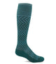 Women's Chevron Compression Socks-Jade