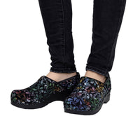 Sanita Plume Women's Printed Leather Multi Medical Clog - life style view