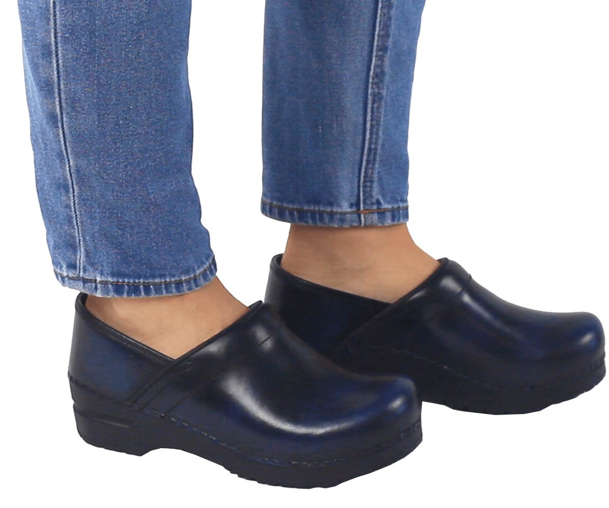 Sanita Pro. Cabrio Women's Blue Medical Clog - life style view