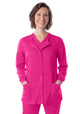 Landau ProFlex Women's Warm-Up Scrub Jacket 3038 -Primrose-frontview