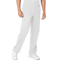 Landau ProFlex Men's Straight-Leg Cargo Scrub Pants 2103 -White-Frontview