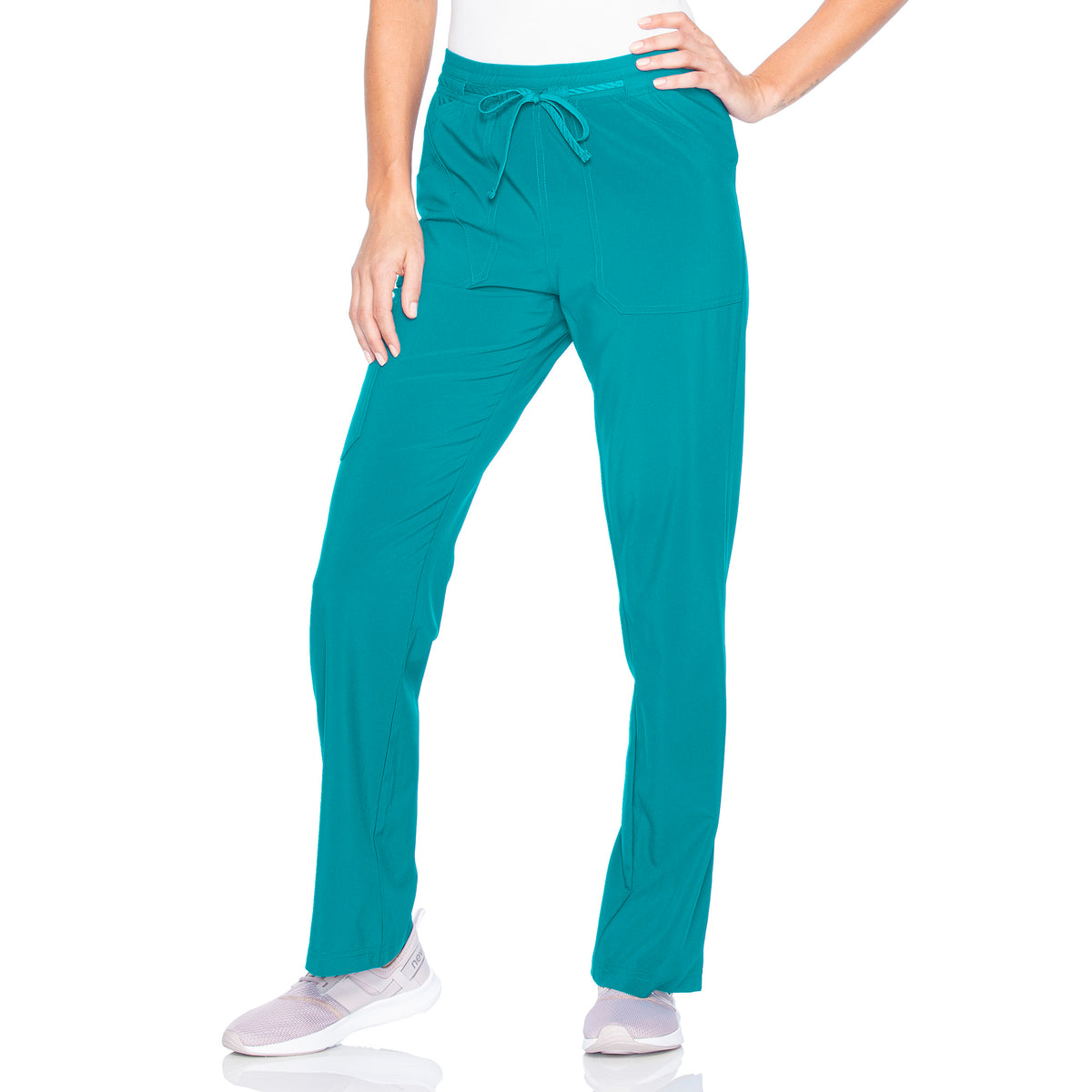 Urbane Performance Women's Straight-Leg Cargo Scrub Pants 9739 -Teal