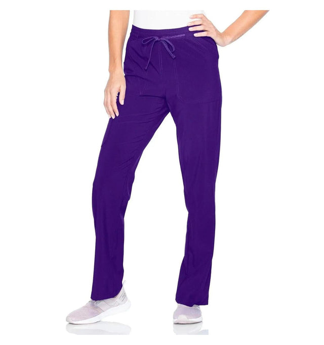 Urbane Performance Women's Straight-Leg Cargo Scrub Pants 9739 -Grape