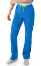 Landau ProFlex Women's Straight-Leg Cargo Scrub Pants 2042-Royal-Frontview