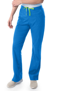 Landau ProFlex Women's Straight-Leg Cargo Scrub Pants 2042 -Royal-Frontview