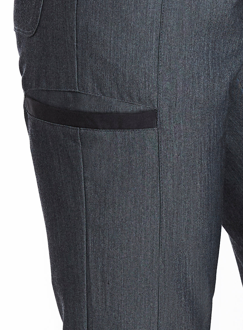 Contrast Yoga Band Pant Heather Navy Pocket