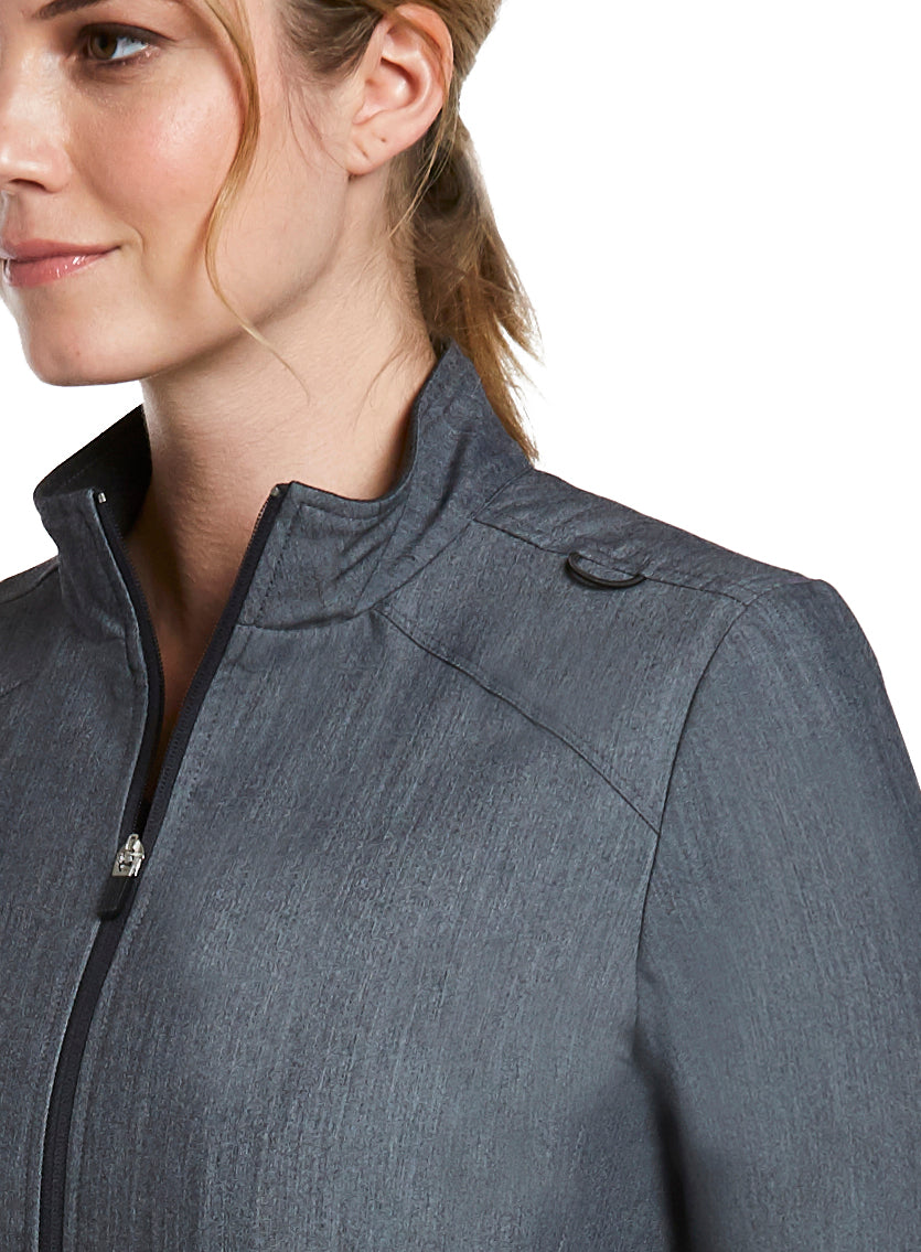 Comfy Warm-Up Jacket Heather Grey Shoulder