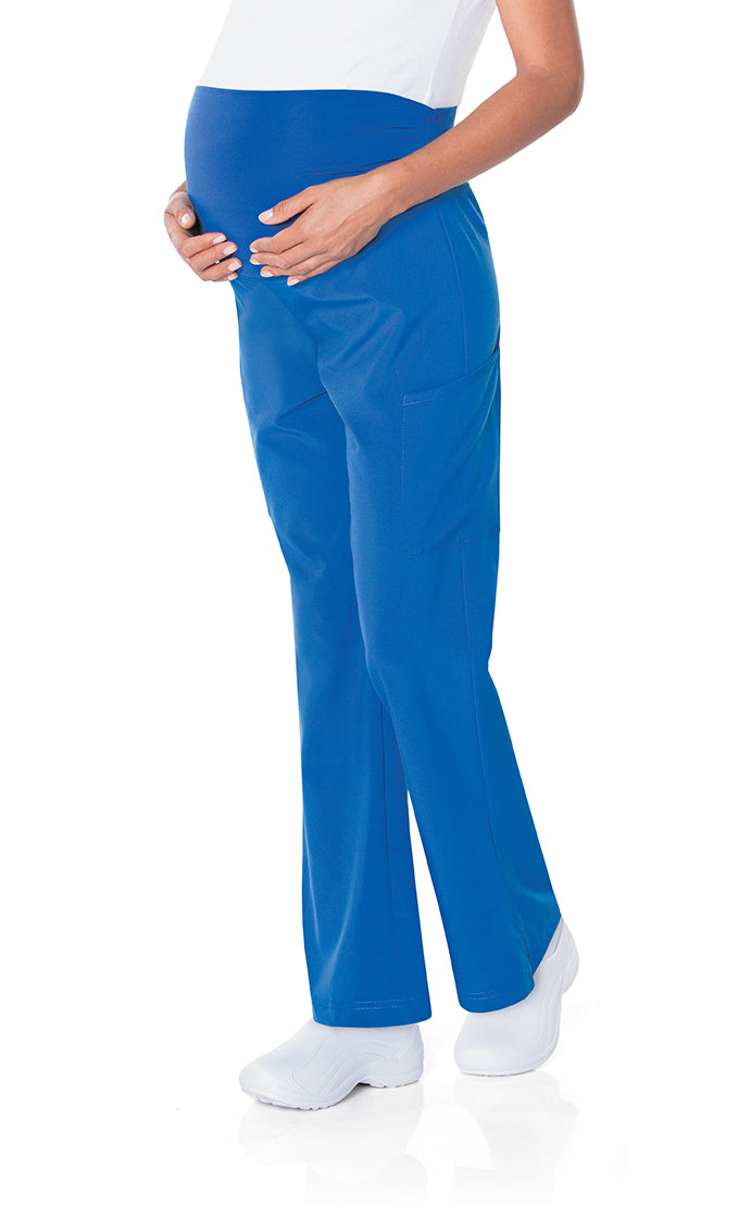 Landau ProFlex Women's Bootcut Maternity Scrub Pants 2399 -Royal-sideview