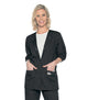 Landau ProFlex Women's Warm-Up Scrub Jacket 70227 -Black-frontview