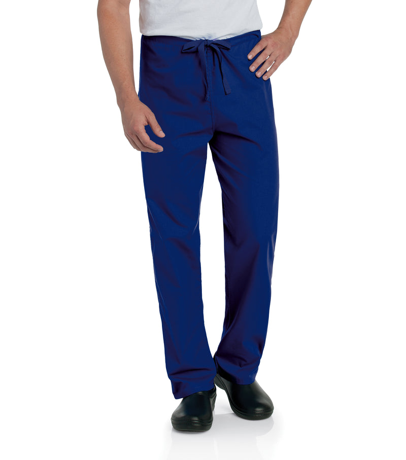 Landau Essentials Unisex Straight-Leg Scrub Pants 7602 -Galaxy Blue-Frontview