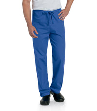 Landau Essentials Unisex Straight-Leg Scrub Pants 7602 -Royal Blue-Frontview