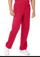 Landau ProFlex Men's Straight-Leg Cargo Scrub Pants 2103 -True Red-Frontview