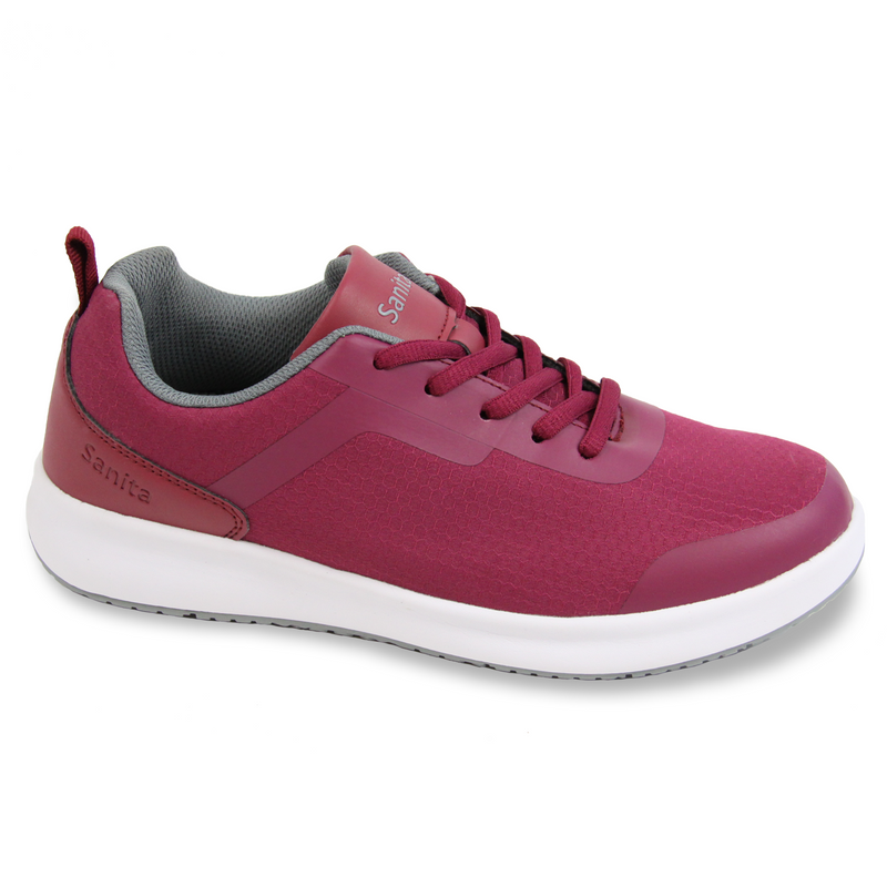 Sanita Concave Women's Fuchsia Medical Safety Sneaker - side view